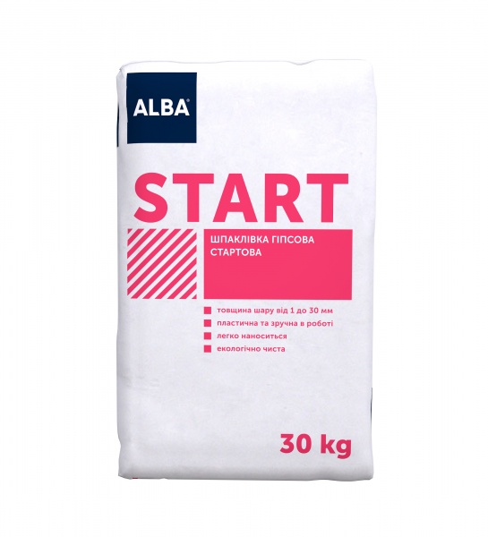 Шпаклевка АЛЬБА гипсовая стартовая 