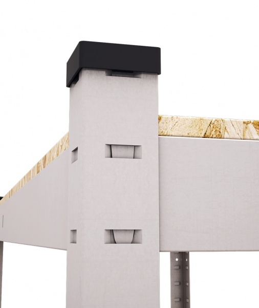 Стеллаж металлический Меткас Стандарт оцинкованный 2000x1200x600 мм полка 5 шт. цинк 