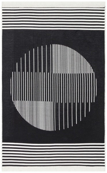 Килим Ekohali Arya AR 25 White Black 160x230 см двосторонній 