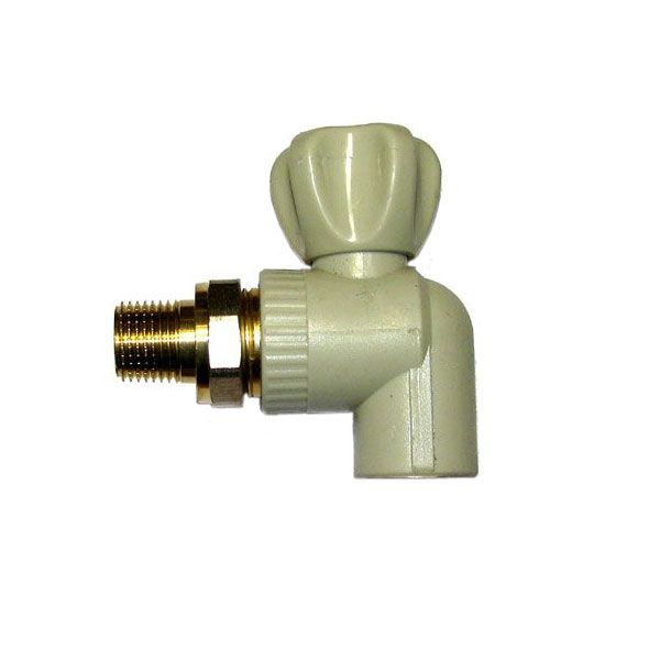 Кран радіаторний зовнішня Сантехмонтаж 20x кутовий