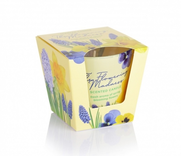 Свічка у склянці Bartek Candles Квіткове божевілля 