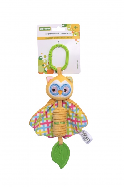 Іграшка-підвіска Baby Team з прорізувачем Пташки в асортименті 8521