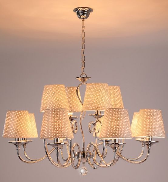 Люстра підвісна Strotskis Fresa 12x40 Вт E14 хром 70068/12 