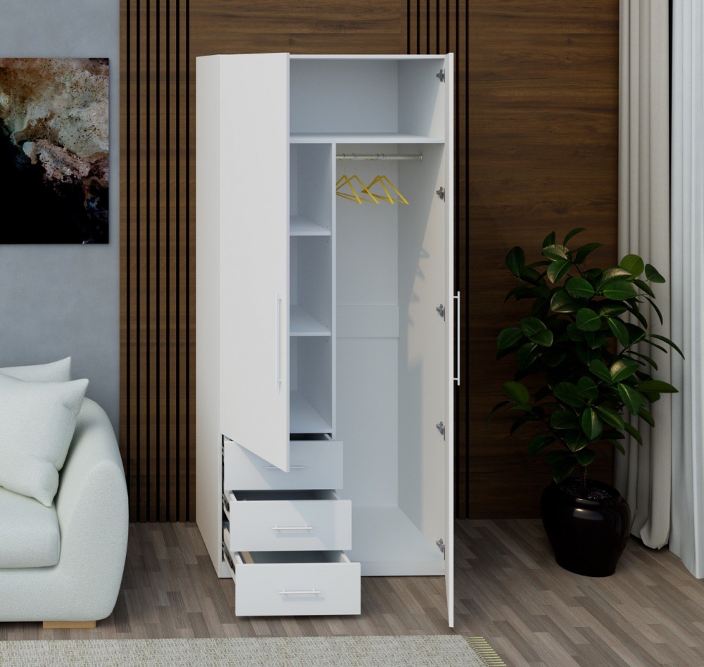 Шафа Світ Меблів Crystal 2250х1000х600 мм німфея альба