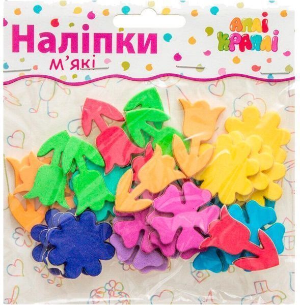 Декоративний елемент мякі квіточки №4 1 комплектів Аплі-Краплі