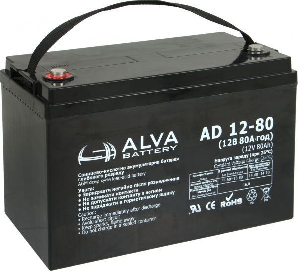 Аккумулятор Аккумуляторная батарея AGM AD12-80 Altec AD12-80