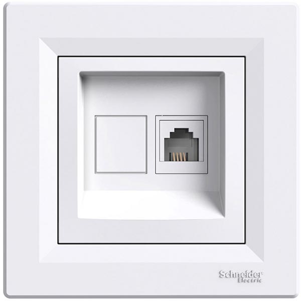 Розетка Asfora EPH4100121 белая