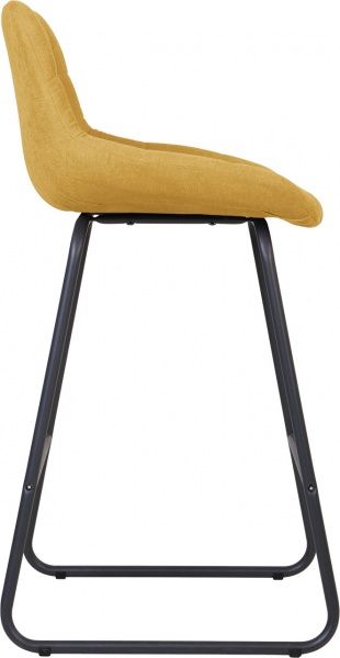 Стілець барний Nowy Styl NICOLE HOKER CFS LB BLACK (BOX-2) (CH) SORO-40 жовтий