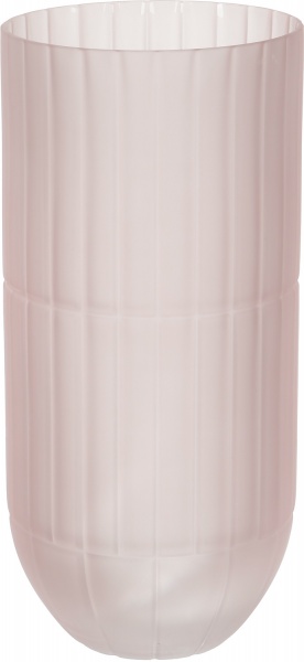 Ваза стеклянная Matt 28 см розовая 