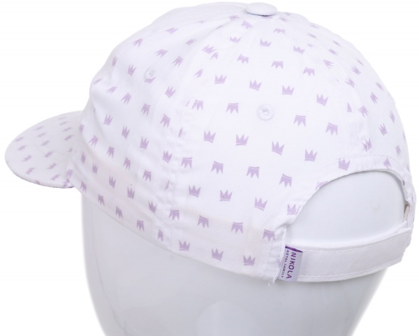 Кепка для дівчаток Pampona 21 L 08 р.50 біло-фіолетовий 