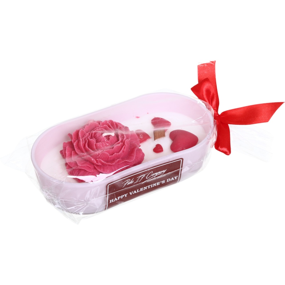 Свеча декоративная в стекле Пион 180х53 мм Pako-If