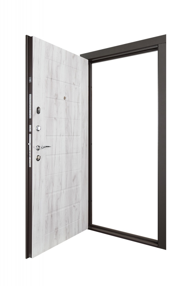 Дверь входная Abwehr АМ-462 086Л (V) (ШБр+ДКфБ) Avers+Kale НЧ шагрень бронза / дуб кремовый 2050х860 мм левая