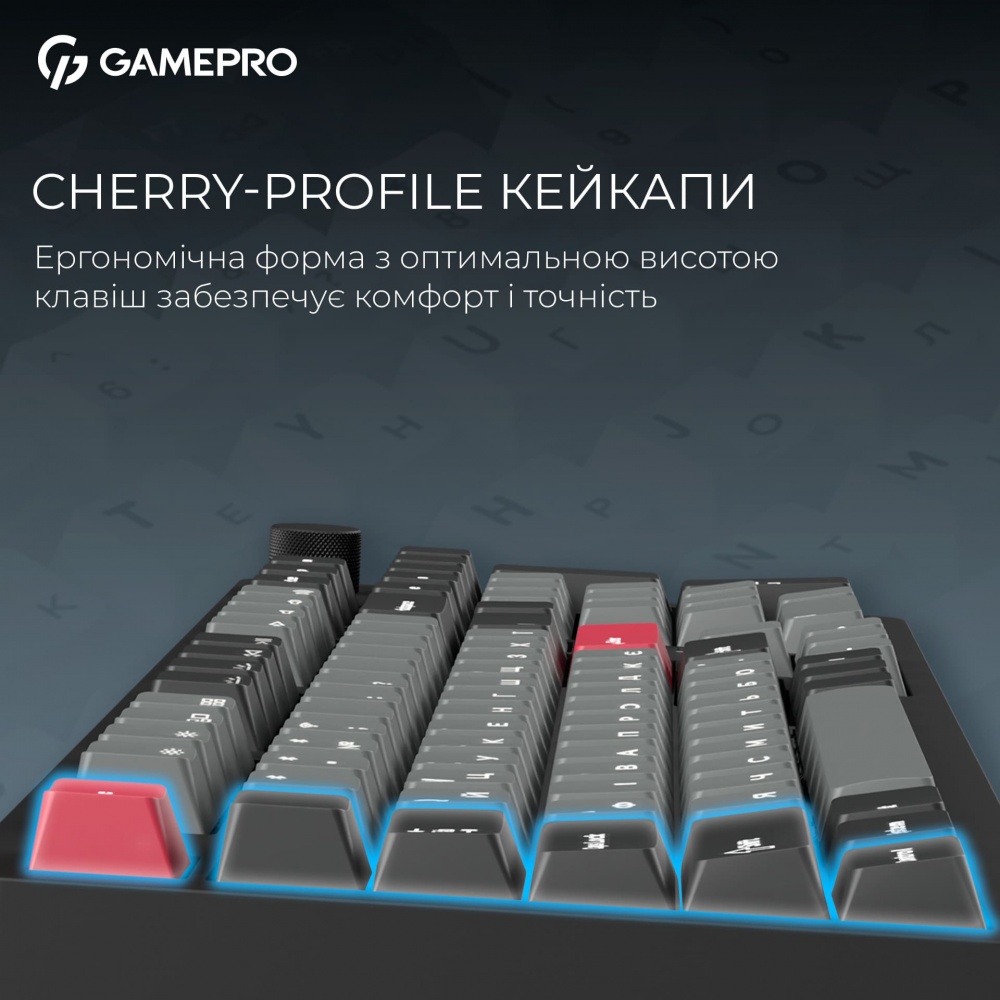 Клавиатура игровая GamePro (MK305BK) Asgard Drakkar Keychron Super black