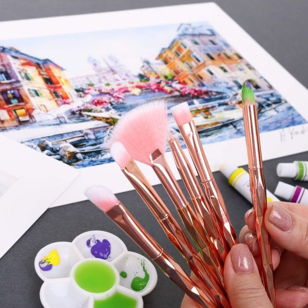 Набір пензлів Рожеве золото 6 шт. 