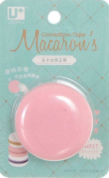 Коректор стрічковий Macaron`s рожевий