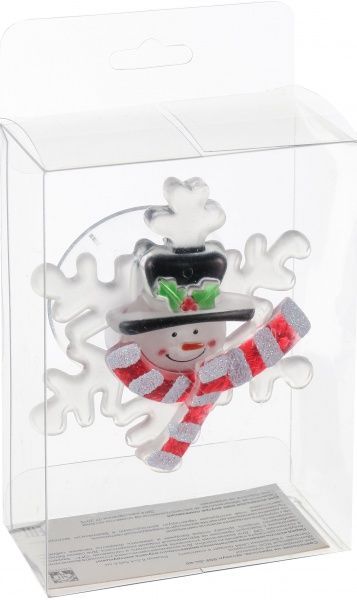 Декоративна фігура LED Сніжинка на присосці 13 см 