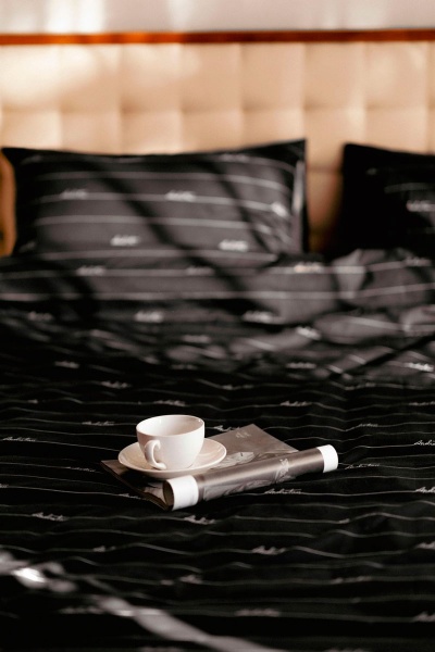 Комплект постільної білизни by Andre TAN Список бажань євро чорний SoundSleep 