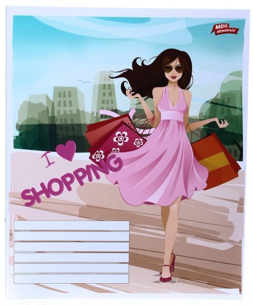 Зошит шкільний 24 аркуша у клітинку в асортименті Мрії збуваються