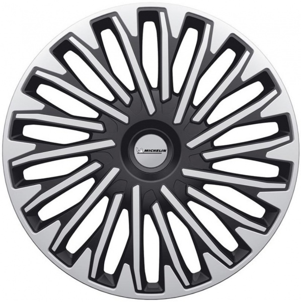 Колпак для колес Michelin Soho Silver Black 33511 R16 4 шт. серебряный/черный 