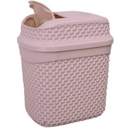 Контейнер для сміття Ucsan Plastik DROP 2 л пудровий 136000.1