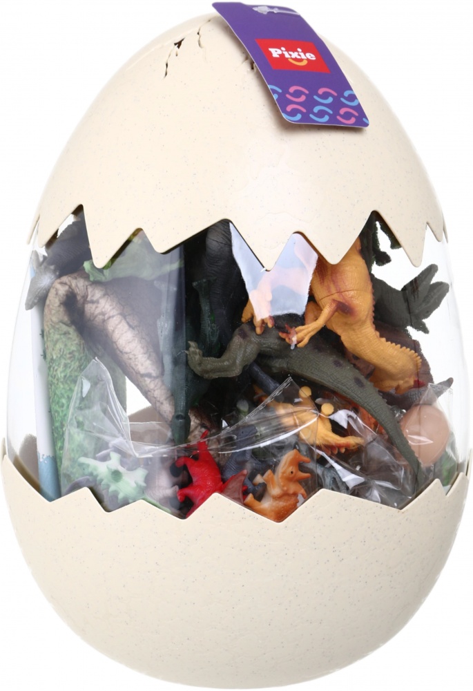 Ігровий набір PIXIE яйце динозаври 50 шт. 24х33 см пластик YX-DT02-1