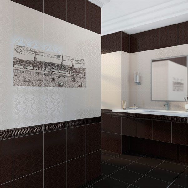 Декор Golden Tile Дамаско бежевий 250x400 мм