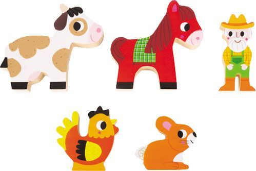 Набір кубиків Janod Ферма