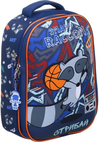 Ранец школьный Bagland Turtle Littel Raccon Jump синий суб.1038 (13470)