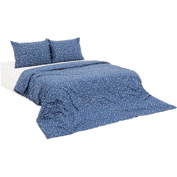 Комплект постельного белья полуторный Underprice Звездочки синие