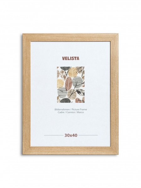 Рамка для фото Velista 30BW-3206-11v 1 фото 30х40 см світле дерево 