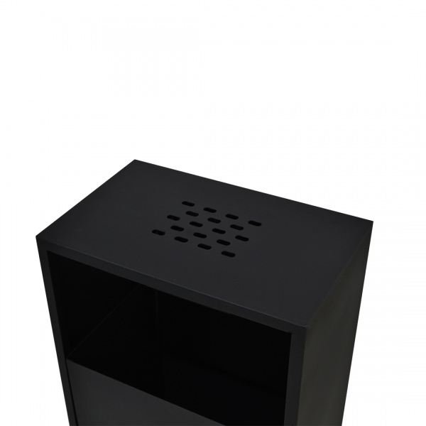 Урна вулична для сміття з попільничкою С1-40 40 л чорний