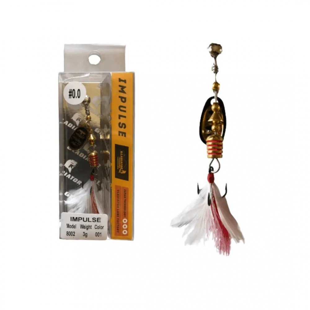 Блешня-обертова Gladiator (сердечник латунь) 8002 #0.0 /001 3 г