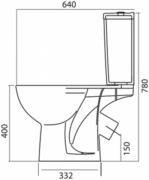 Унитаз-компакт Kolo Freja L79201000 с сиденьем из полипропилена