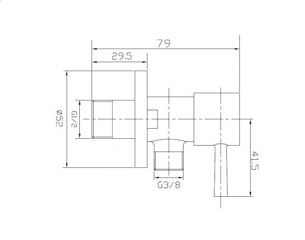 Кран Mixxen 1/2х3/8(М10) н-н (цанга) MXD-0802