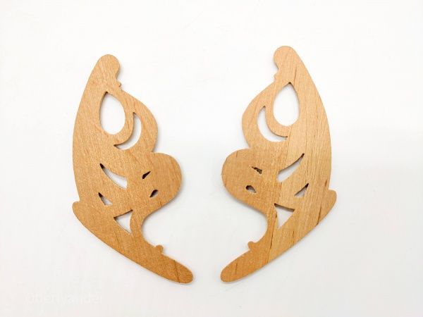 Декоративная панель деревянная угловая 2 шт., CN.04.90 81х90x2 мм 