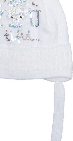 Шапочка детская для девочки Luna Kids р.36 белый 2146 