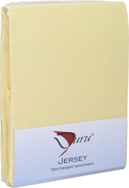 Простынь Jersey Fitted Sheet 180x200 см желтый Durutex 