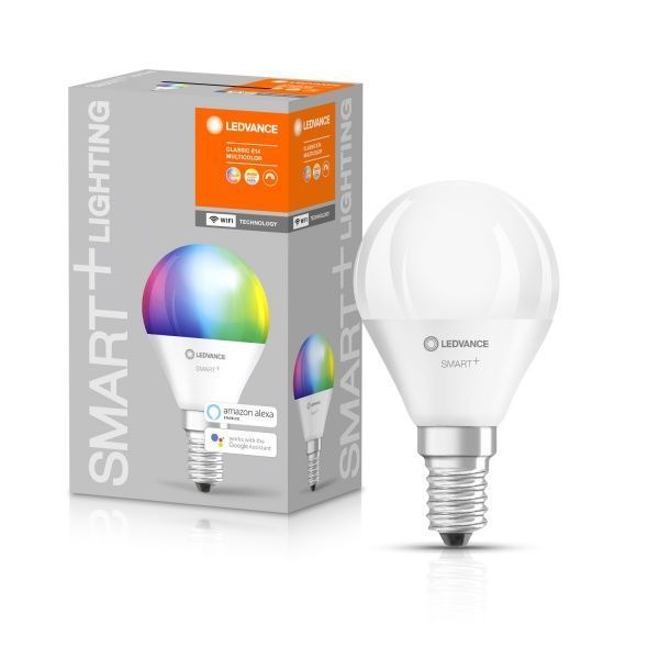Лампа світлодіодна Ledvance SMART+ WiFi Mini bulb 5 Вт P45 матова E14 220 В 2700-6500 К 