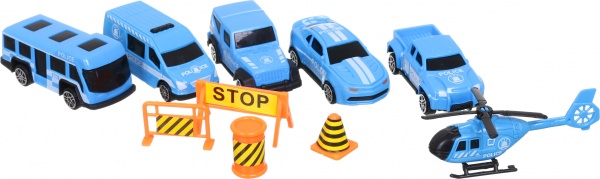 Игровой набор Shantou полиция грузовик-кейс 39.8x13 см голубой 666-08K
