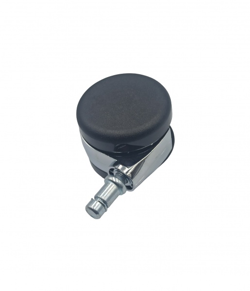 Ролик мебельный поворотный с осью 11 мм D60 Н68 Burak