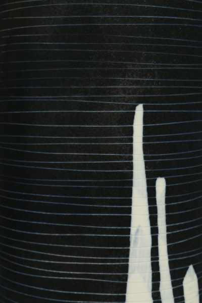 Ваза керамічна блакитний крафт циліндр 49 см 07695000P04098 Bernardo