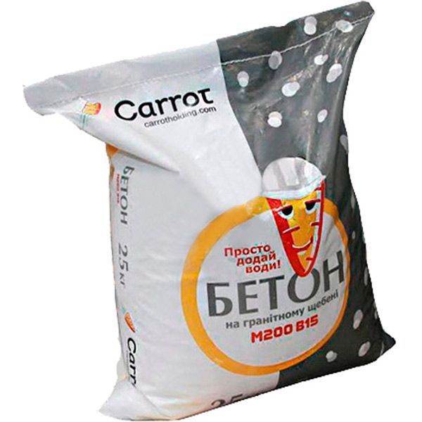 Суха суміш Carrot бетонна В15 М200