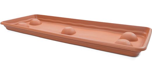 Піддон пластиковий Terra Plato Jardinera 7605 прямокутний теракот (7605 Ter) 
