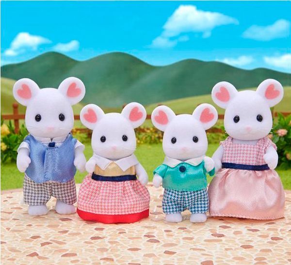 Набір іграшок Sylvanian Families Сім’я білосніжних мишей 