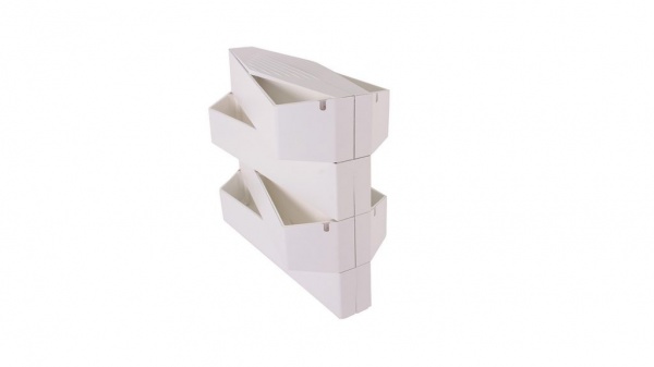 Горщик пластиковий Artevasi Monaco Wonderwall прямокутний 24л білий 