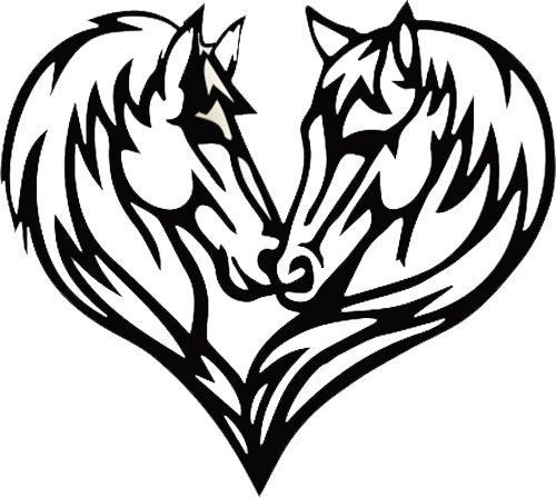 Панно Кони Love PN034 41x46 см 