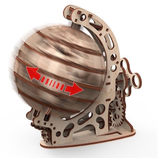 Дерев'яний 3D-конструктор Mr.Playwood Глобус s механічний 10203