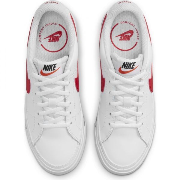 Кроссовки Nike Court Legacy DA5380-105 р.US 5,5Y красно-белый