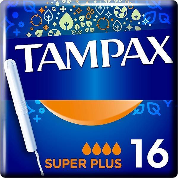 Тампони гігієнічні Tampax з аплікатором super plus 16 шт.