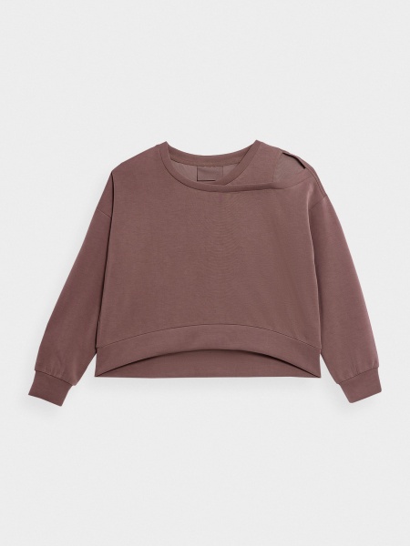 Світшот 4F SWEATSHIRT FNK 4FAW22TFSWF157-80S р. S коричневий